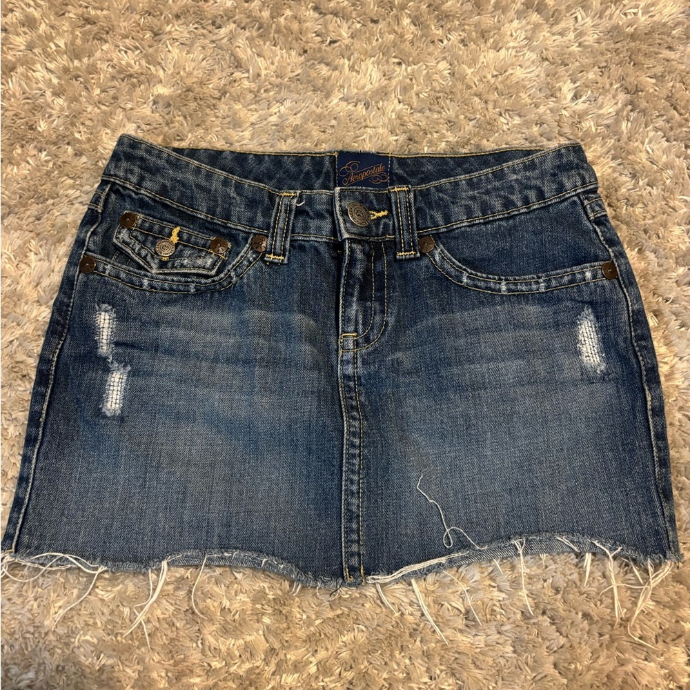 Aeropostale Jean Mini Skirt